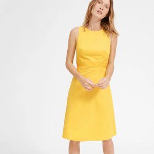 EVERLANE Yellow Clean Cotton Twist-Back Dress 4